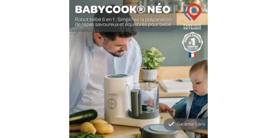 Mixeur Cuiseur BEABA Babycook Neo 912773 Grey White