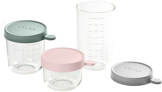 Coffret 4 pots de conservation en verre (150 ml et 250 ml) Béaba – Baby  Premium
