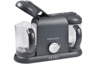 BEABA, Babycook Duo, Robot bébé 4 en 1, Cuiseur, Mixeur, Contenance XXL  2200 ml - Eucalyptus