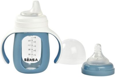 Tasse BEABA verre d apprentissage 2 en 1 210 ml