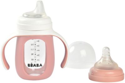Tasse BEABA verre d apprentissage 2 en 1 210 ml