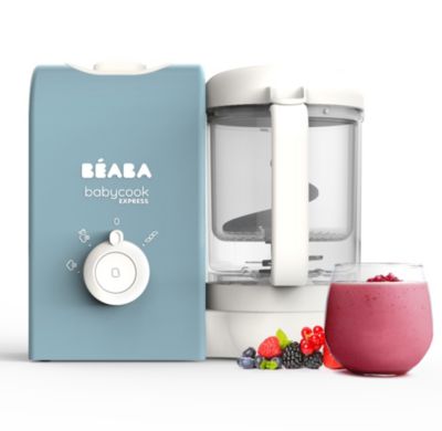 BEABA, Babycook Solo, Robot bébé 4 en 1, Cuiseur, Mixeur - Eucalyptus