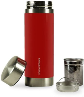 Bouteille isotherme YOKO pour thé liberta rouge 350ml