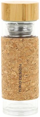 Bouteille isotherme YOKO En verre double paroi Natural Tea 350ML