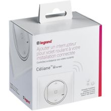 Interrupteur connecté LEGRAND Volet roulant Céliane with Netatmo Blanc