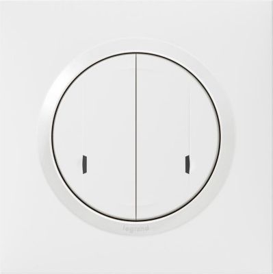 LEGRAND Télécommande murale double on/off Dooxie