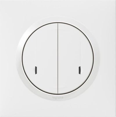 LEGRAND Télécommande murale double on/off Dooxie