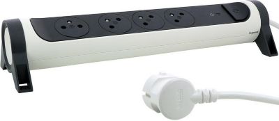 Multiprise LEGRAND PREMIUM PARAFOUDRE 1.5M BLANC - 4 prises