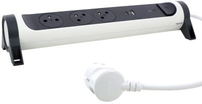 Multiprise LEGRAND FB 3X2P+T PREMIUM PARAFOUDRE USB A+C 1.5