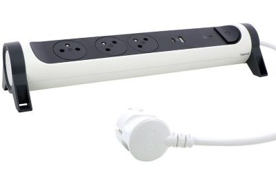 Multiprise LEGRAND FB 3X2P+T PREMIUM PARAFOUDRE USB A+C 1.5