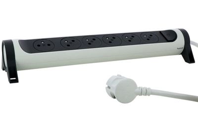 Multiprise LEGRAND rotative à fixer 6 prises