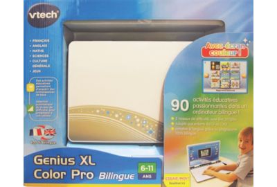 Ordinateur enfant VTECH Genius XL Color Pro bilingue gris