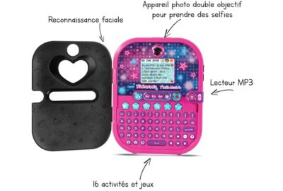 Agenda électronique VTECH Kidisecret Selfie Musique Noir