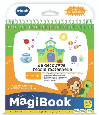 Jeu éducatif VTECH MagiBook-je découvre l'école maternelle