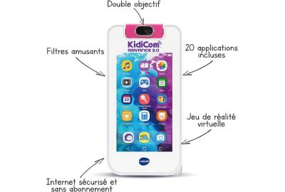 Bal.mp4 VTECH KidiCom Advance 3.0 Blanc