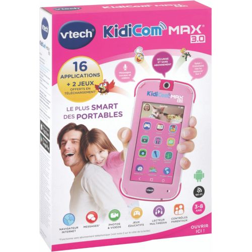 VTech - KidiCom Max 3.0 Bleu, Portable Enfant Sa…