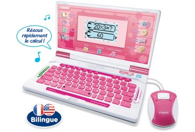 Ordinateur enfant VTECH Genius XL Ordi éducatif bilingue (rose)