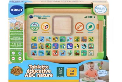 Tablette éducative ABC nature - Jouet en bois VTech : King Jouet, Activités  d'éveil VTech - Jeux d'éveil