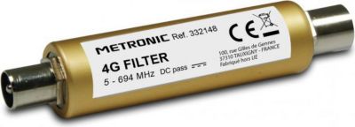 Antenne extérieure METRONIC Filtre 4G 9,52 mm mâle/fem. 694 MHz