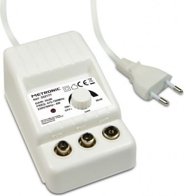 Câble Ethernet METRONIC Amplificateur d'intérieur UHF à réglage