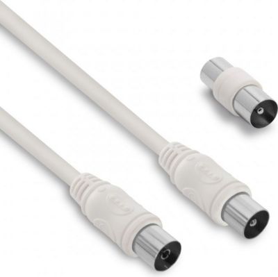 Câble Ethernet METRONIC Câble TV coaxial 9,52 mm mâle/fem.+adapt