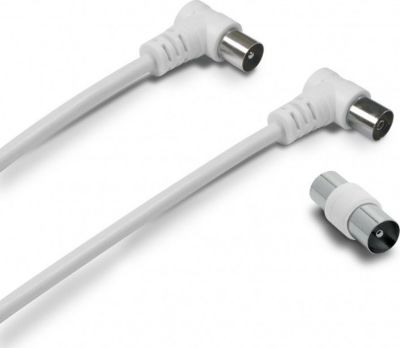Câble Ethernet METRONIC Câble TV coaxial 9,52 mm coudé mâle/fem.