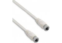 Câble Coaxial METRONIC Câble TV satellite coaxial fiche F 10 m