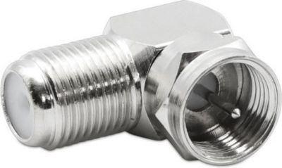 Câble Ethernet METRONIC Fiche TV coudée à 90° SAT F mâle/fem.