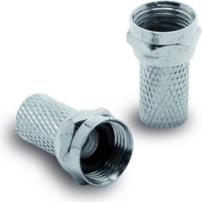 Câble Ethernet METRONIC Fiche TV (lot de 2) SAT F mâle à joint t