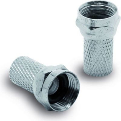 Câble Ethernet METRONIC Fiche TV (lot de 2) SAT F mâle à joint t