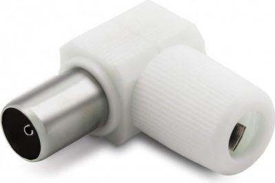 Câble Ethernet METRONIC Fiche TV coudée 9,52 mm fem.