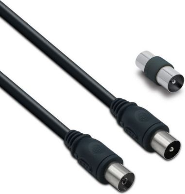 Câble Ethernet METRONIC Câble TV coaxial 9,52 mm mâle/fem.+adapt