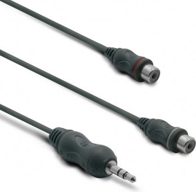 Câble Ethernet METRONIC Adaptateur jack stéréo 3,5 mm fem./2 RCA