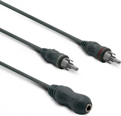 Câble Ethernet METRONIC Adaptateur jack stéréo 3,5 mm fem./2 RCA