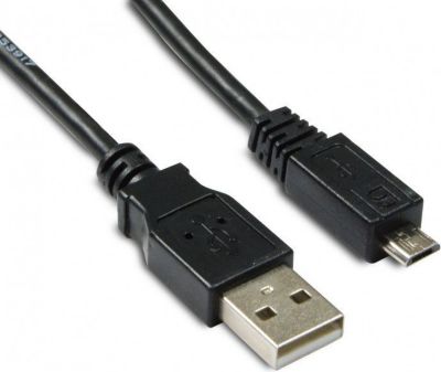 Câble Ethernet METRONIC Câble micro USB /USB-A 2.0 - 1,8 m - noi