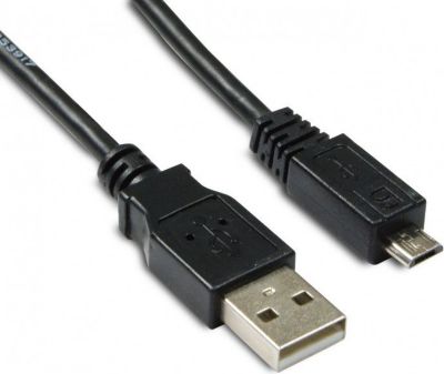 Câble Ethernet METRONIC Câble micro USB /USB-A 2.0 - 1,8 m - noi