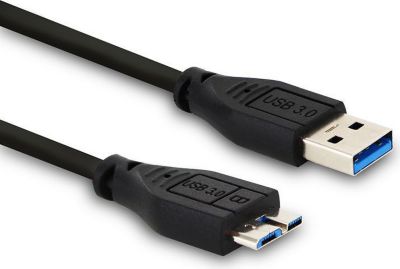 Câble Ethernet MOOOV Câble micro B /USB-A 3.0 - 1 m - noir