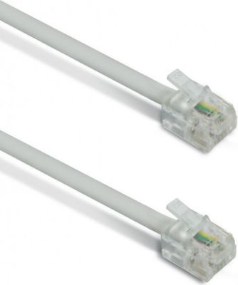 Câble Ethernet METRONIC Câble téléphonique Plat RJ11 mâle/mâle 2