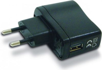 Câble Ethernet METRONIC Chargeur secteur 1 USB-A 1 A - noir