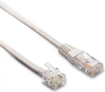 Câble Ethernet METRONIC Câble téléphonique RJ45/RJ11 - 1,8 m