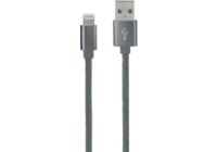 Câble alimentation METRONIC Câble lightning MFI nylon mâle/ USB-A mâ