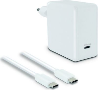 Chargeur secteur METRONIC Chargeur secteur 45W + câble USB-C mâle/