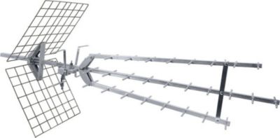 Antenne extérieure METRONIC Antenne d'extérieur UHF amplifiée 43 dB