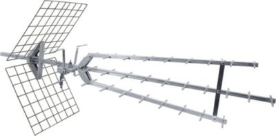 Antenne extérieure METRONIC Antenne d'extérieur UHF amplifiée 43 dB