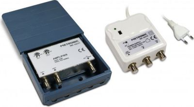 Antenne extérieure METRONIC Amplificateur coupleur d'ext./2 entrées