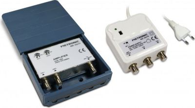 Antenne extérieure METRONIC Amplificateur coupleur d'ext./2 entrées Antenne extérieure METRONIC Amplificateur coupleur d'ext./2 entrées