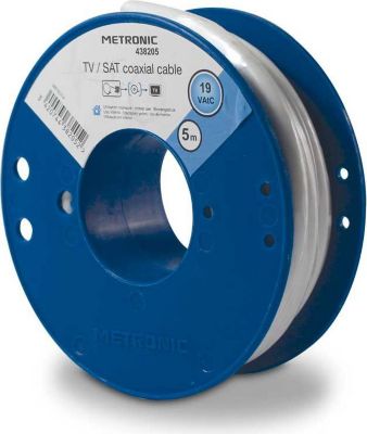 Câble Ethernet METRONIC Câble TV coaxial bobine 19 VATC 5 m - bl