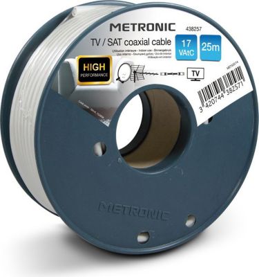  METRONIC Câble coaxial TV / SAT 17 VAtC 25 m METRONIC Câble coaxial TV / SAT 17 VAtC 25 m