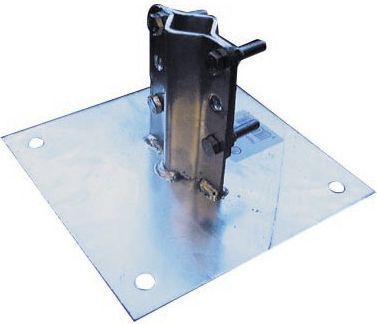 Antenne extérieure METRONIC Fixation plaque de base acier galva pour