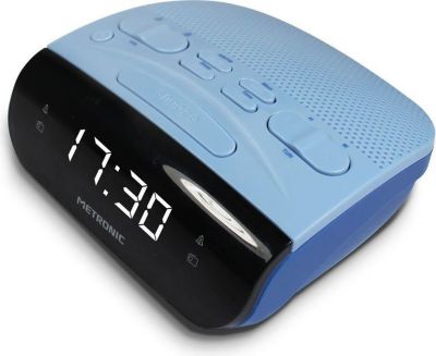 Radio réveil METRONIC Radio réveil Duo Colors Double alarme